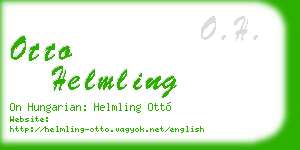 otto helmling business card